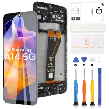 Écran Service Pack Samsung Galaxy A14 5G SM-A146B Avec Châssis- Original